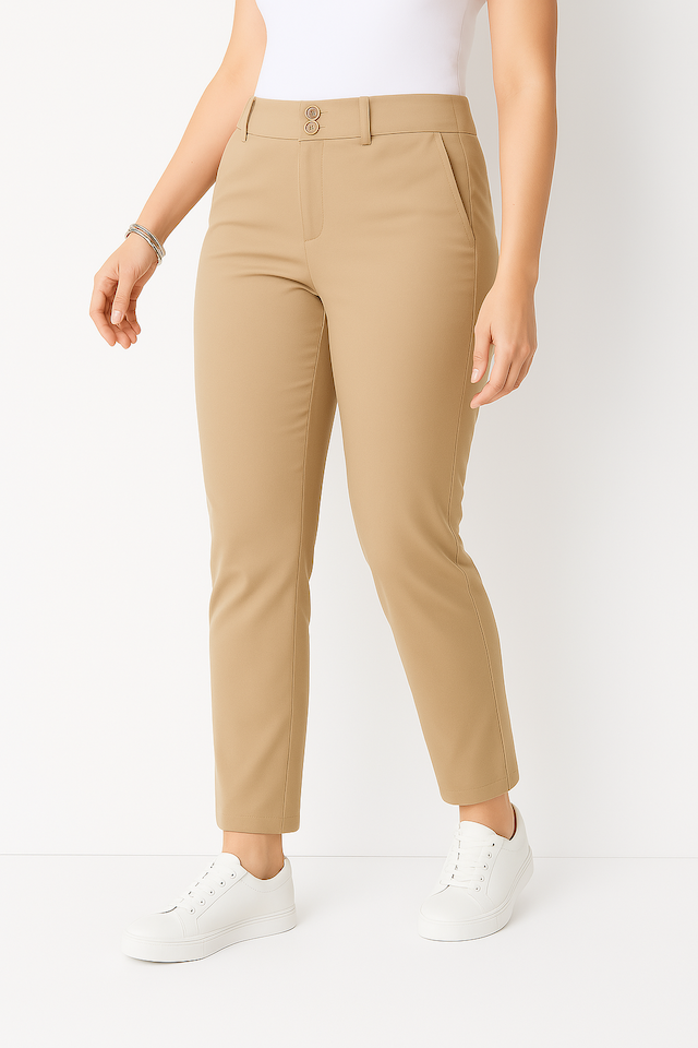 pantalon luci de tiro alto-corte clásico